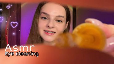 ASMR✨Eye Cleaning 👁️Wet Mouth Sounds & Triggers (Deep Sleep Roleplay)