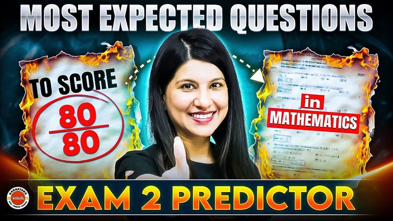2nd PUC  | 📊 Most Expected Maths Questions For Exam 2 🔥  | Namrata Ma’am