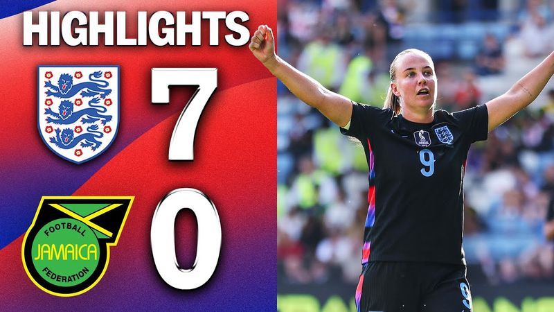 Lionesses Put On A Show Before EURO 2025 | England 7-0 Jamaica | Highlights