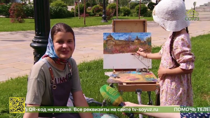 В Александро-Невском Новотихвинском женском монастыре Екатеринбурга прошел пленэр для детей
