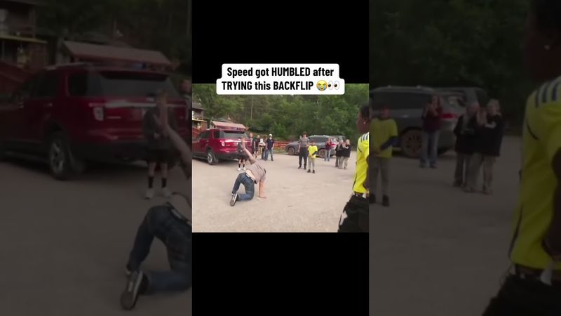 Speed got HUMBLED after TRYING this BACKFLIP 😭👀 #ishowspeed #shorts