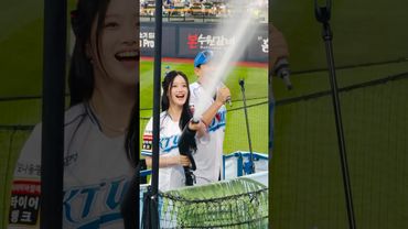 하이키가 뿌려주는 물 #하이키 #서이#ktwiz #kt위즈