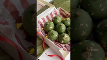 Картошка в форме елочной игрушки 🎄 #кондитер #новыйрецепт #cake