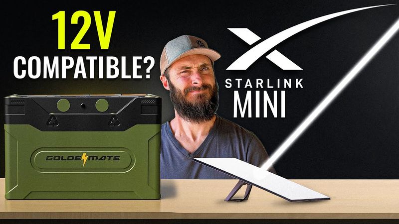 Starlink Mini Review: Can it be powered with a 12v battery?