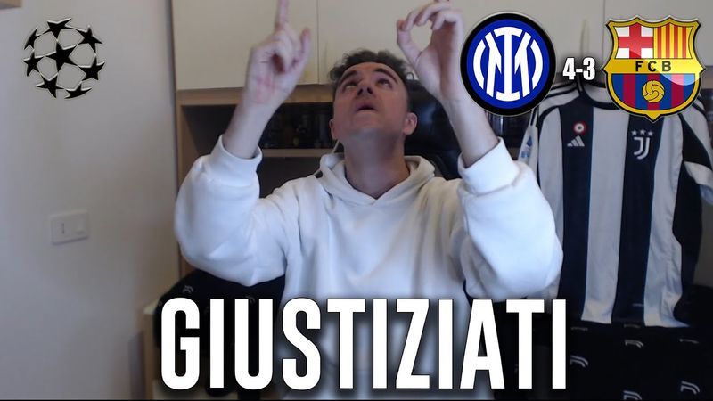 HO PECCATO. HO TIFATO INTER. ITALIA BATTE SPAGNA. CUORE BATTE PRESUNZIONE. Inter Barcellona 4-3