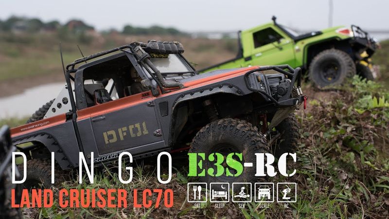 E3S- RC OFFROAD ACTION! Toyota LC70 RC4WD - Dingo SCX10