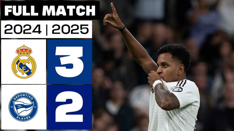 Real Madrid 3 - 2 Deportivo Alavés | PARTIDO COMPLETO | LALIGA EA SPORTS 2024/25