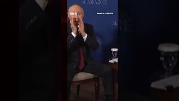 Vladimir Putin pulls confused face at journalists asking about Ukraine. #Russia #BBCNews #Shorts