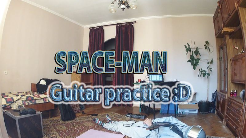 Space-man Guitar practice