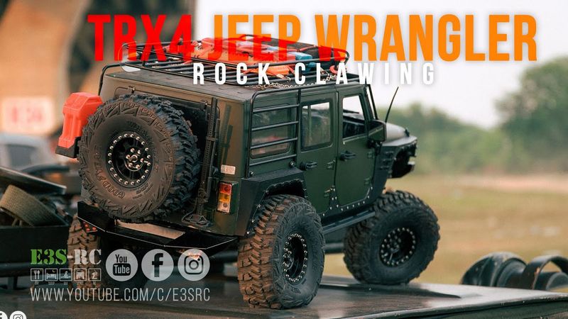E3S-RC | Jeep Wrangler Rubicon TRX4 | Rock Crawling | RC Car