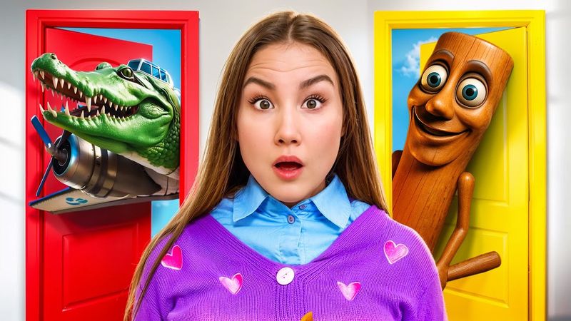 RED or YELLOW DOOR in BRAINROT SCHOOL with TUNG TUNG TUNG SAHUR!