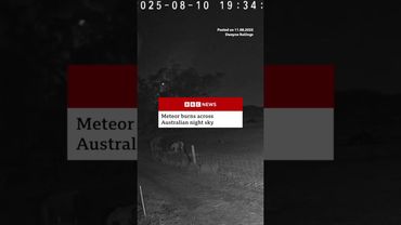 Meteor burns across Australian night sky. #Meteor #Australia #BBCNews