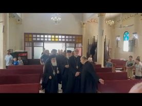 Top Holy Land clerics visit Gaza City after deadly church strike | AFP