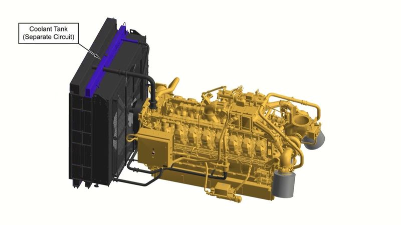 G3516 Generator Set Engines Cooling System   Gas Engine Separate Circuit