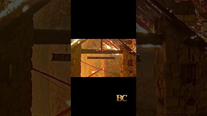 Wildfire destroys a historic Grand Canyon lodge and other structures