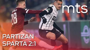 FK Partizan AC Sparta 2:1, 1/16 finala UEFA liga konferencija