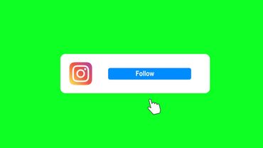 Animated Instagram Follow  Green screen with sound || No Copyright