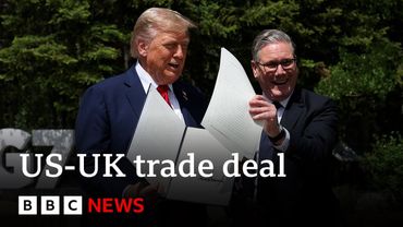 Donald Trump signs order confirming parts of US-UK tariff deal | BBC News