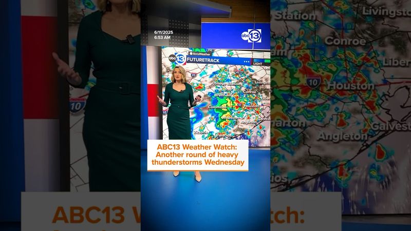ABC13 Weather Watch: Another round of heavy thunderstorms Wednesday