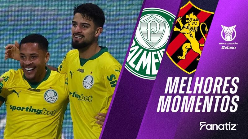 Palmeiras 3x0 Sport Recife | Melhores Momentos | #Brasileirão2025