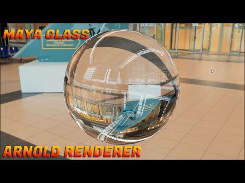 How to make a perfect glass in Autodesk Maya tutorial Arnold render.