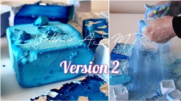 Blue crush side view 💙🤍💙 Powder waterfall 💦 Dyed gym chalk  & reforms