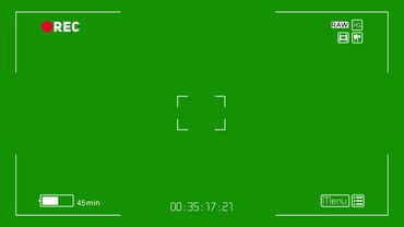 Free Video 4K Camera recording 1 min Cam Viewfinder Green Screen video REALISTIC