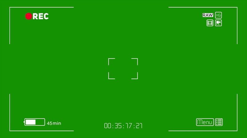 Free Video 4K Camera recording 1 min Cam Viewfinder Green Screen video REALISTIC
