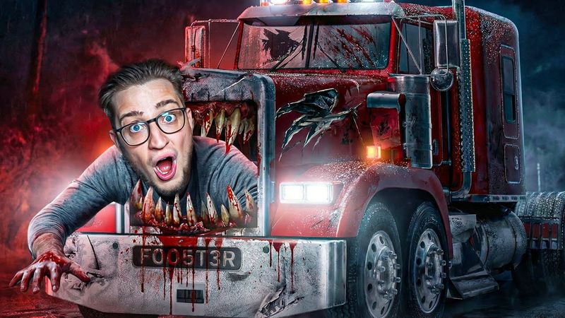 ЭТА ФУРА ХОЧЕТ МЕНЯ УБИТЬ! САМЫЙ СТРАШНЫЙ НОЧНОЙ РЕЙС ДАЛЬНОБОЙЩИКА! (TRUCKER HORROR)