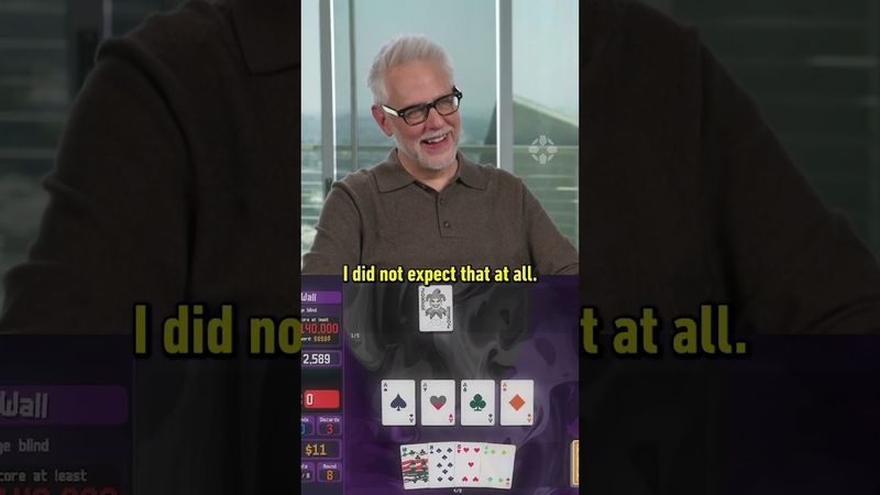 James Gunn is hooked on Balatro #superman