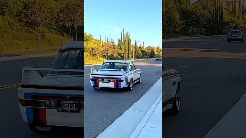 BMW E9 Batmobile Fly By! Legend From the 70s! (VOLUME UP!)