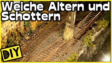 TUTORIAL: Weiche Altern, Schottern, verkleben - OHNE Airbrush!🚂 [#272] Modellbahn N