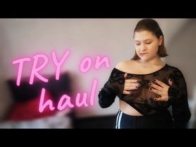[4K] Try On Haul my new sheer tops | Curvy | Tina Angel 👼