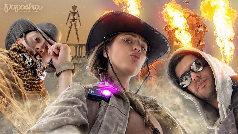 ПОЖЕНИЛИСЬ у МАКАРОННОГО МОНСТРА, грязевая БУРЯ и БАНЯ посреди ПУСТЫНИ | влог с ВurningМаn 2025