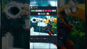 أصبح ديكو بطلاً محترفًا مع صفه 😱 | #allmight #deku #animeedit #myheroacademia