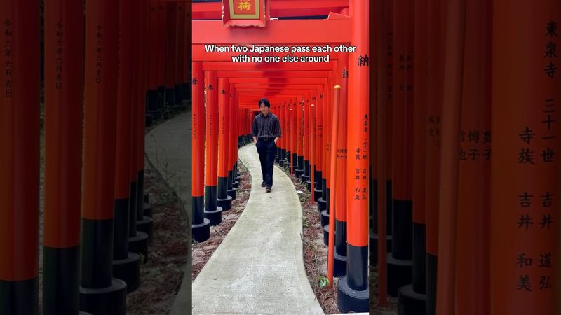 When two Japanese pass each other with no one else around
