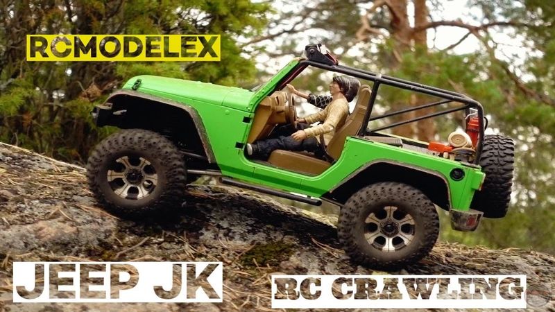 RC Off Road 4x4 Truck - RCmodelex Jeep JK Scale rock Crawling