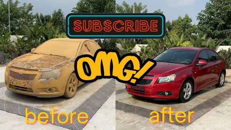 The car owner despised the water-damaged car. Watch Me Restore It After Buying for $300 #satisfying