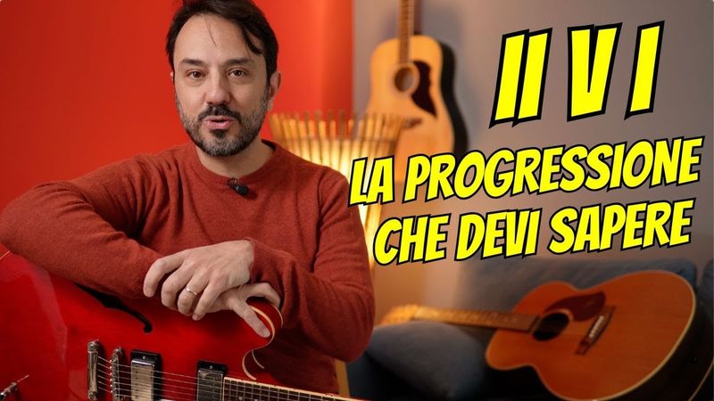 Progressione armonica II V I maggiore sulla chitarra
