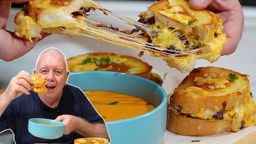 TOMATO Soup - ULTIMATE crispy GRILLED Cheese - PERFECT Combo