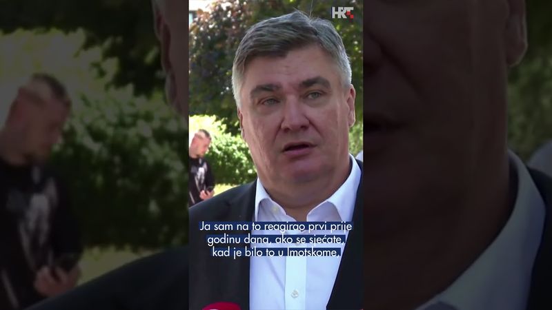 Milanović o izostaloj reakciji na ustaške pozdrave