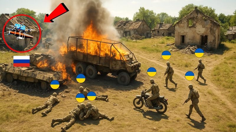 Операция российских беспилотников на украинском поле боя