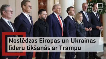 Noslēdzas Eiropas valstu līderu un Ukrainas prezidenta tikšanās ar Trampu