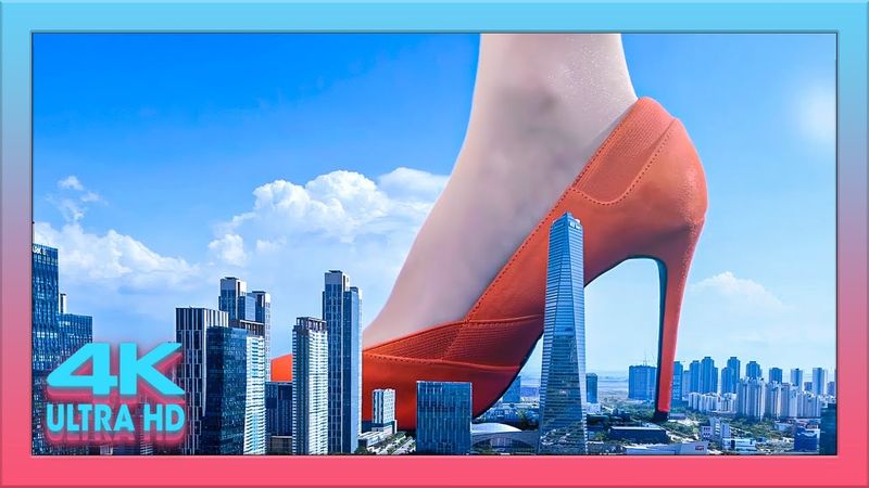 【Giantess 巨大娘 / 女巨人】Korean Hyundai Commercial (4K Remaster) 포천 현대건설 힐스테이트