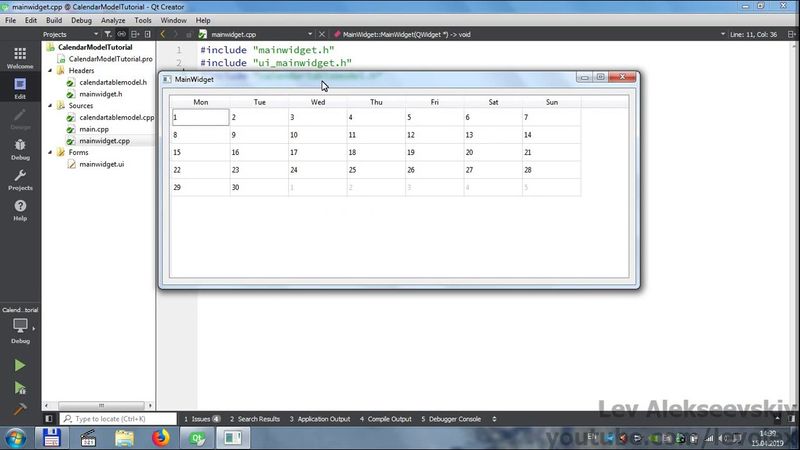 Qt - Применение пользовательских моделей 4 (Модель без данных)