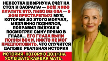 Я ПЛАКАЛА, ЧИТАЯ Невестка велела нам идти в дом престарелых Но поступок мужа потом поверг всех в шок