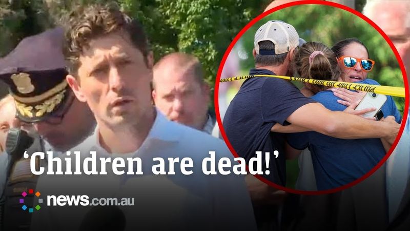 Minneapolis Mayor's emotionally charged speech after deadly school shooting