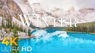 Winter Canada 4K Ultra HD | Relaxation Film with Christmas Music, Enchanting Winter Wonderland