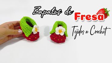Zapatos tejidos a crochet de FRESA - PASO A PASO