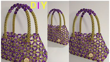 BEAD BAG TUTORIAL( BEGINNERS FRIENDLY)//CRYSTAL BAG//SUNFLOWER BAG//HOW TO MAKE DIY BEADED BAG /